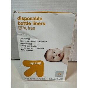 Disposable BPA Free Bottle Liners 38 Ct Pre Formed & Steralized